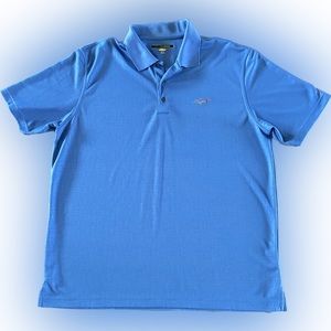 🌀 MENS 2XL GREG NORMAN POLO-BLUE-EXCELLENT CONDITION 🌀